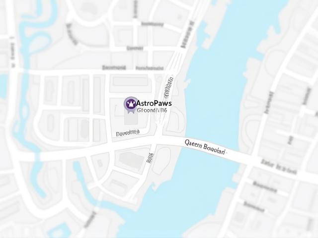 Map showing AstroPaws Grooming location on Queens Boulevard, New York, NY 11373